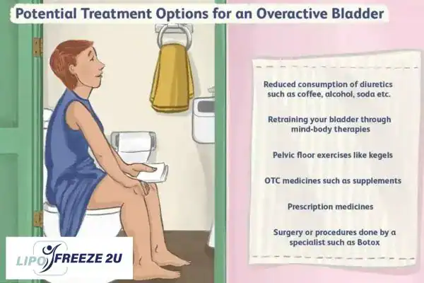 image of woman on toilet because of an overactive bladder Fulham